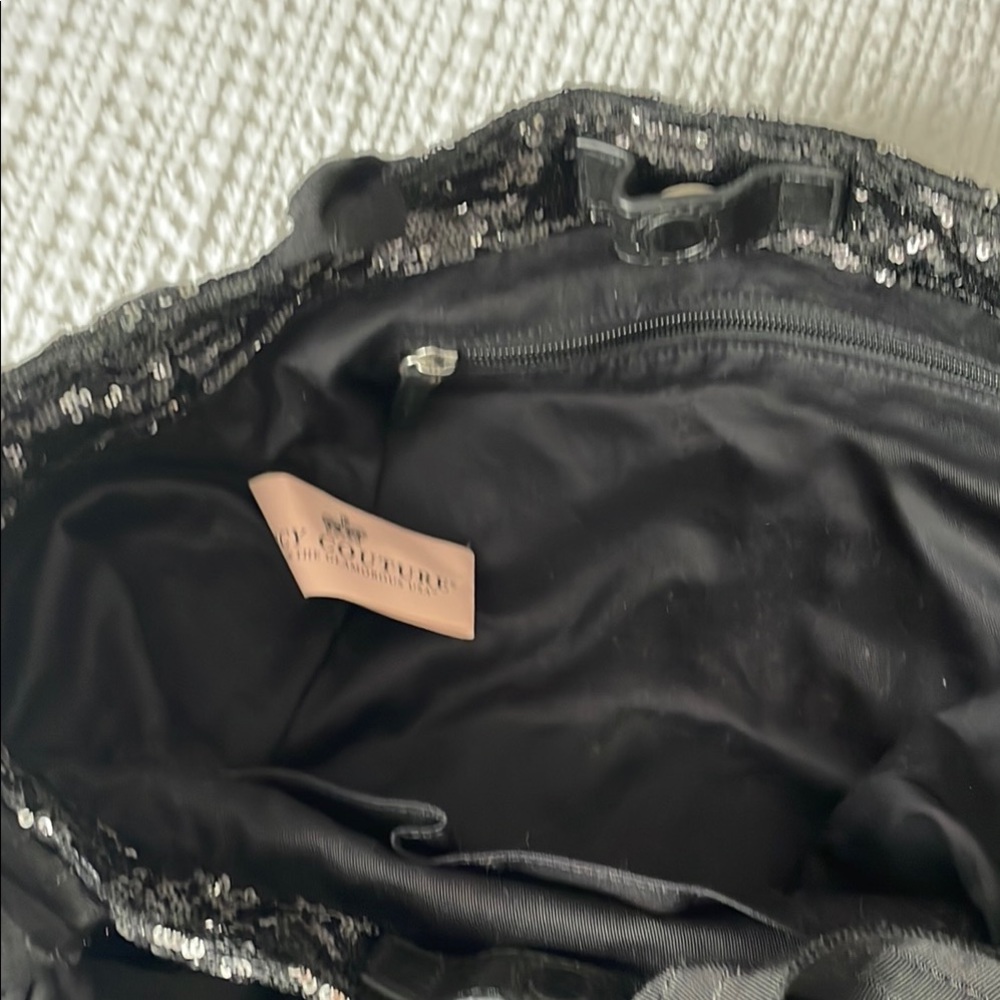 Juicy Couture Black Sequin Tote Bag - Picture 4 of 8